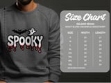 Halloween Spooky Season Sweatshirt, Bat and Ghost Sweatshirt, Horror Sweatshirt, Halloween Party Sweatshirt, October Sweatshirt thumbnail 7