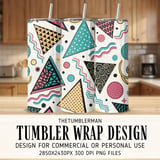 Retro Memphis Geometry Digital Size Bundle Png thumbnail 1