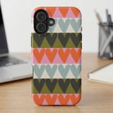 Retro Geometric Hearts MagSafe® Phone Case thumbnail 6