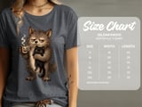 Grumpy Werewolf Coffee Cat Tee or Sweatshirt thumbnail 11