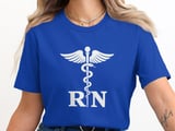 Registered Nurse T-Shirt: Healthcare Caduceus, RN Symbol, Medical Profession Top thumbnail 5