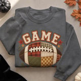 Patchwork Game Day Football Tee or Sweatshirt thumbnail 16