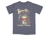 Howdy Pardner Frog Cowboy T-Shirt thumbnail 2
