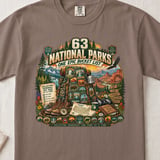 63 National Parks Bucket List Tee thumbnail 3