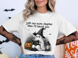 Just One More Chapter Ghost T-Shirt thumbnail 2
