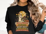 Halloween Nurse Boo Crew Tee thumbnail 13