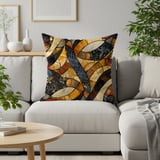 African Mosaic Art Decorative Pillow thumbnail 2