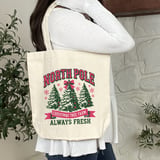 North Pole Tree Farm Tote Bag thumbnail 6