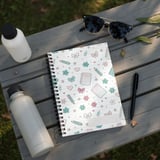 Kawaii Stationery Pattern Backpack, Aesthetic Spiral Notebook, & Accessory Pouch | Cute School Supplies for Students thumbnail 3