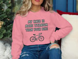 Knee Surgery T-Shirt, Titanium Knee, Funny Cyclist Gift, Biking Injury Tee, Post-Surgery, Recovery Gift, Bike Lover Apparel thumbnail 4