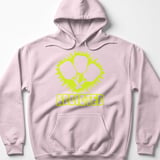 Pickleball Gildan Fleece Hoodie, ADDICTED, Court Pullover Graphic Sweatshirt for Cold Weather Spectating thumbnail 8