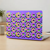 Retro Purple Floral MacBook Case thumbnail 4