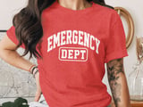 Emergency Dept T-Shirt: Medical Personnel, Distressed Graphic, Hospital Worker Tee thumbnail 3