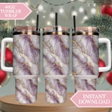Purple Marble Gold Veins Tumbler Design, Digital Paper, Floral Watercolor Background, Junk Journal, Printable Png, Scrapbooking thumbnail 8