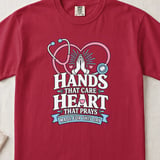 Hands That Care Heart That Prays Tee thumbnail 7