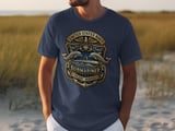 US Navy Submariner Silent Service T-Shirt | Patriotic Military Veteran Apparel, Faux Gold Emblem Naval Pride Tee Gift thumbnail 5