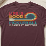 Pickleball Sport-Tek Performance Tee, Life Is Good Pickleball Makes It Better, Performance Court Apparel thumbnail 2