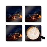 Grand Wagoneer Corkwood Coaster Set, The Waggy Coasters, Car Coasters, Camping Coasters, Gift for Car Lovers, Drink Coasters thumbnail 5
