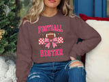 Football Sister Bow Tee or Sweatshirt thumbnail 19