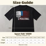 Pickleball Sport-Tek Performance Tee, Pickleball USA Flag Distressed Graphic, Performance Court Apparel thumbnail 11