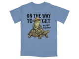 On The Way Frog & Tortoise Humor T-Shirt thumbnail 6