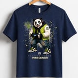 Panda Gamer Shirt for Boys, Funny Virtual Reality Gaming Tee, Kids Birthday Gift, Pixo League by Farron House thumbnail 7