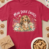 Mini Doxie Energy Floral T-Shirt thumbnail 4