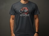 Apache Helicopter T-Shirt, AH-64 Aviation Tee, Military Aircraft Shirt, Army Aviator Graphic Tee, Flight Pilot Veteran Gift for Him thumbnail 4