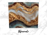 20 oz Skinny Tumbler Wrap Sublimation Design, Gold Agate Tumbler, Straight and Tapered Wrap png, Marble Texture Tumbler, Instant Download thumbnail 4
