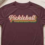 Pickleball Sport-Tek Performance Tee, Pickleball, Retro Style Open Play Athletic Court Apparel thumbnail 2