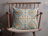 Moroccan Tile Pillow Case | Bohemian Throw Pillow Cover | Mediterranean Decor | Boho Cushion Cover | Accent Pillow thumbnail 4