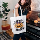 Spooky Season Pumpkin Tote Bag thumbnail 6
