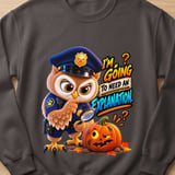 Halloween Officer Hoot the Owl Sweatshirt thumbnail 8