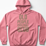 Pickleball Gildan Fleece Hoodie, Old People Pickleball Club, Cozy Athletic Court Pullover thumbnail 11