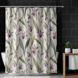 Elegant Orchid Botanical Shower Curtain thumbnail 10