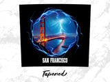 San Francisco Tumbler Wrap, Golden Gate Bridge 20oz Skinny Tumbler, Lightning Tumbler Digital Design, Cityscape Full Wrap, Seamless Tumbler thumbnail 5