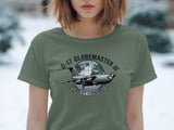 C-17 Globemaster III T-Shirt, US Air Force Airlift Command Military Aircraft Tee, Veteran Pilot Aviation Gift Shirt for Him thumbnail 7