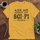 Ask Me About My Sci-Fi Books Softstyle Tee thumbnail 5