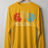 Pickleball Sport-Tek Long Sleeve Tee, Retro Tri-Color Balls Pickleball, Sun Shield Performance Shirt thumbnail 3