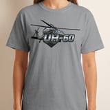 UH-60 Helicopter T-Shirt, Military Aviation Graphic Tee, Veteran Pilot Gift, Tactical Aircraft Shirt, Army Aviation Flight Crew Apparel thumbnail 3