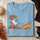 Golden Retriever Ghost Tug Tee thumbnail 6