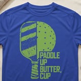 Pickleball Sport-Tek Performance Tee, Paddle Up Butter, Cup, Moisture-Wicking Court Apparel thumbnail 7