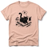 Bookish Black Cat Tee thumbnail 22
