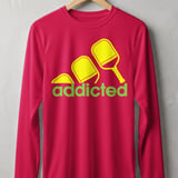 Pickleball Sport-Tek Long Sleeve Tee, addicted, Outdoor Performance UV Sun Shield Shirt for Players thumbnail 8
