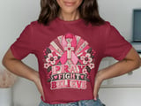 Pray Fight Believe Patchwork Tee thumbnail 2