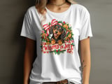 Wrapped In Joy Dachshund Christmas Tee thumbnail 8
