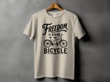 Freedom Is Riding a Bicycle | Tandem Bike T-Shirt thumbnail 13