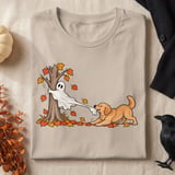 Golden Retriever Ghost Tug Tee thumbnail 7