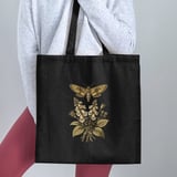Vintage Botanical Moth Tote Bag thumbnail 3