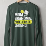 Pickleball Sport-Tek Long Sleeve Tee, Mom. Grandma. Pickleball Legend., UV Protection Sun Shield Shirt thumbnail 7